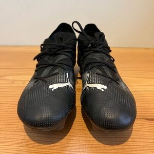 Puma Black and White Soccer Cleats